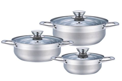 Bộ nồi inox 5 lớp Smartcook SM-3337 (16cm, 20cm, 24cm)