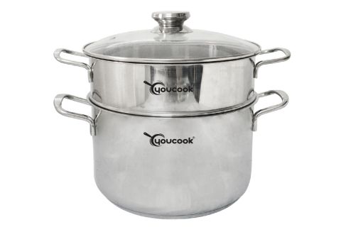 Bộ nồi xửng inox 3 đáy Youcook YCST24-3LR