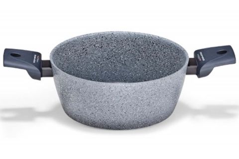 Nồi nấu tráng phủ 3 lớp chống dính Moneta Greystone 24cm