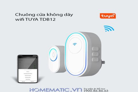 Chuông cửa không dây wifi Tuya TDB12 - Chính hãng