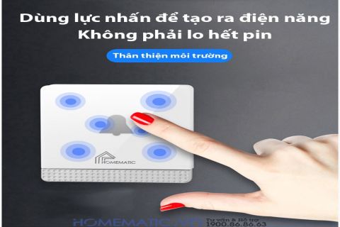 Chuông cửa không dây cao cấp, không dùng pin Homematic HBM08