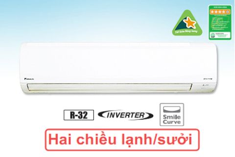 Điều hòa Daikin 2 chiều 18000BTU inverter gas R32 FTHF50VAVMV