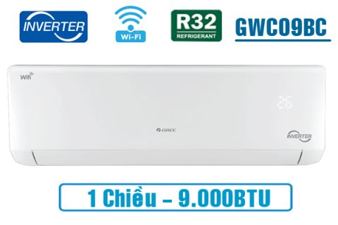 Điều hòa Gree inverter 1 chiều 9000BTU GWC09BC-K6DNA1B