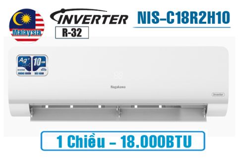 Điều hòa Nagakawa 18000BTU 1 chiều inverter NIS-C18R2H10