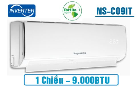 Điều hòa Nagakawa inverter 1 chiều 9000BTU NS-C09IT