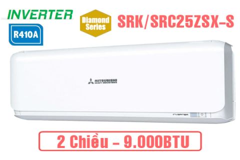 Điều hòa Mitsubishi Heavy 9000BTU inverter 2 chiều SRK/SRC25ZSX-S