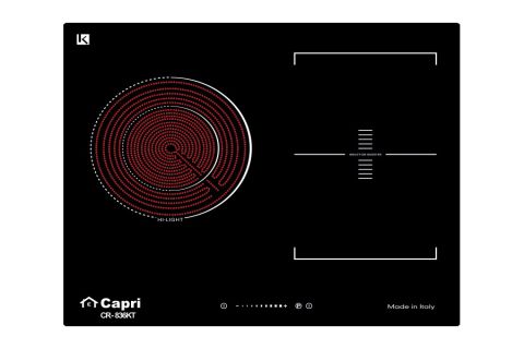 Bếp từ hồng ngoại đa điểm 3 vùng nấu Capri CR-836KT