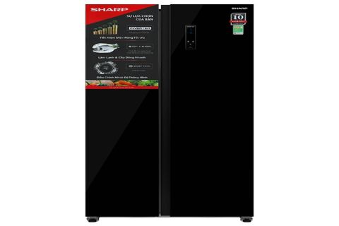 Tủ lạnh Sharp Inverter 442 lít Side By Side SJ-SBX440VG-BK