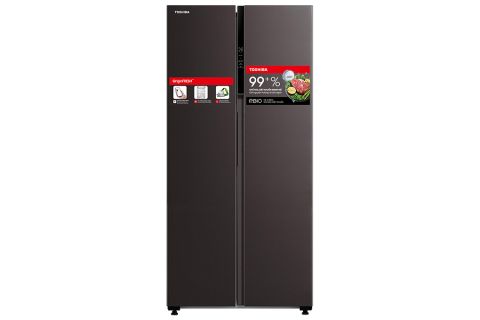 Tủ lạnh Toshiba Inverter 460 lít Side By Side GR-RS600WI-PMV(37)-SG