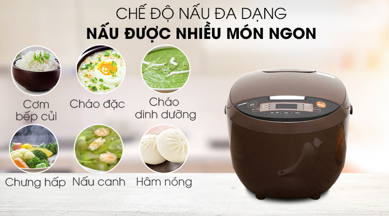 Đa dạng chế độ nấu