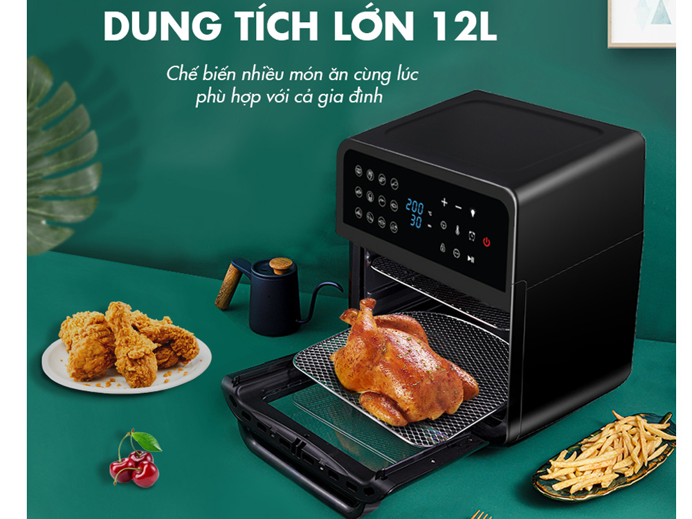 Dung tích nồi chiên lớn