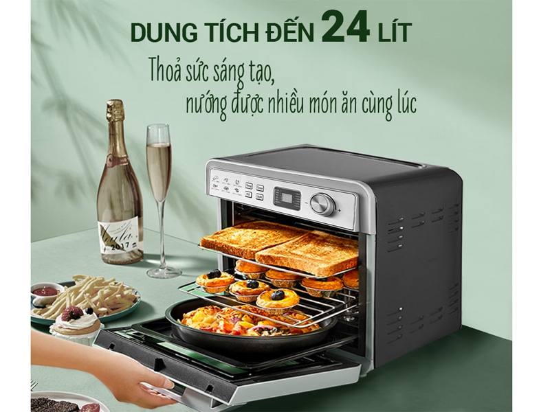 Nồi có dung tích là 24 lít