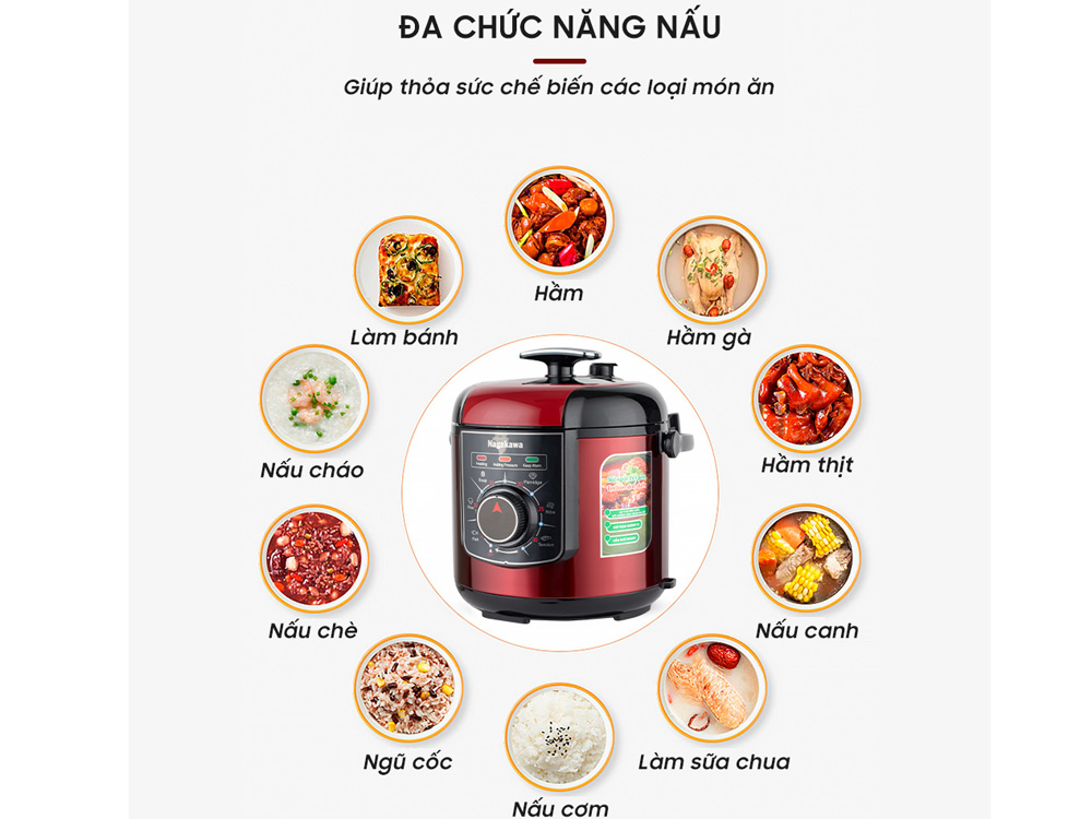 Nấu được nhiều món ăn khác nhau