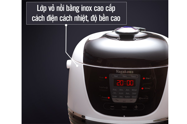 Lòng nồi dày dặn với lớp chống dính an toàn