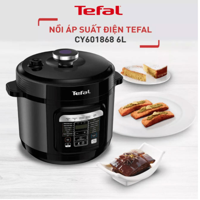 Nồi áp suất điện Tefal CY601868 giúp nấu nướng đơn giản hơn