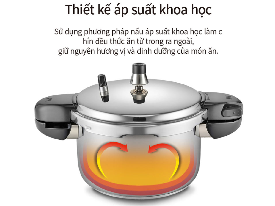 nồi áp suất inox cho bếp từ