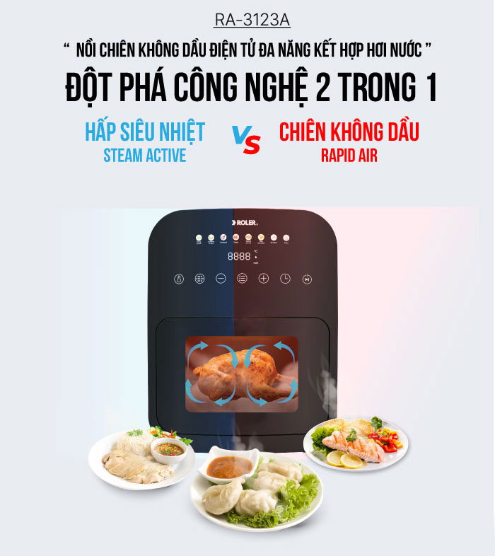 Nồi chiên không dầu Roler RA-3123A