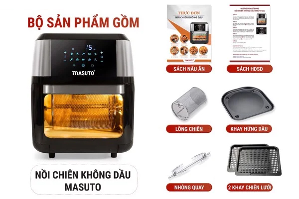 Phụ kiện nồi chiên không dầu Air Fryer Masuto LBAF037