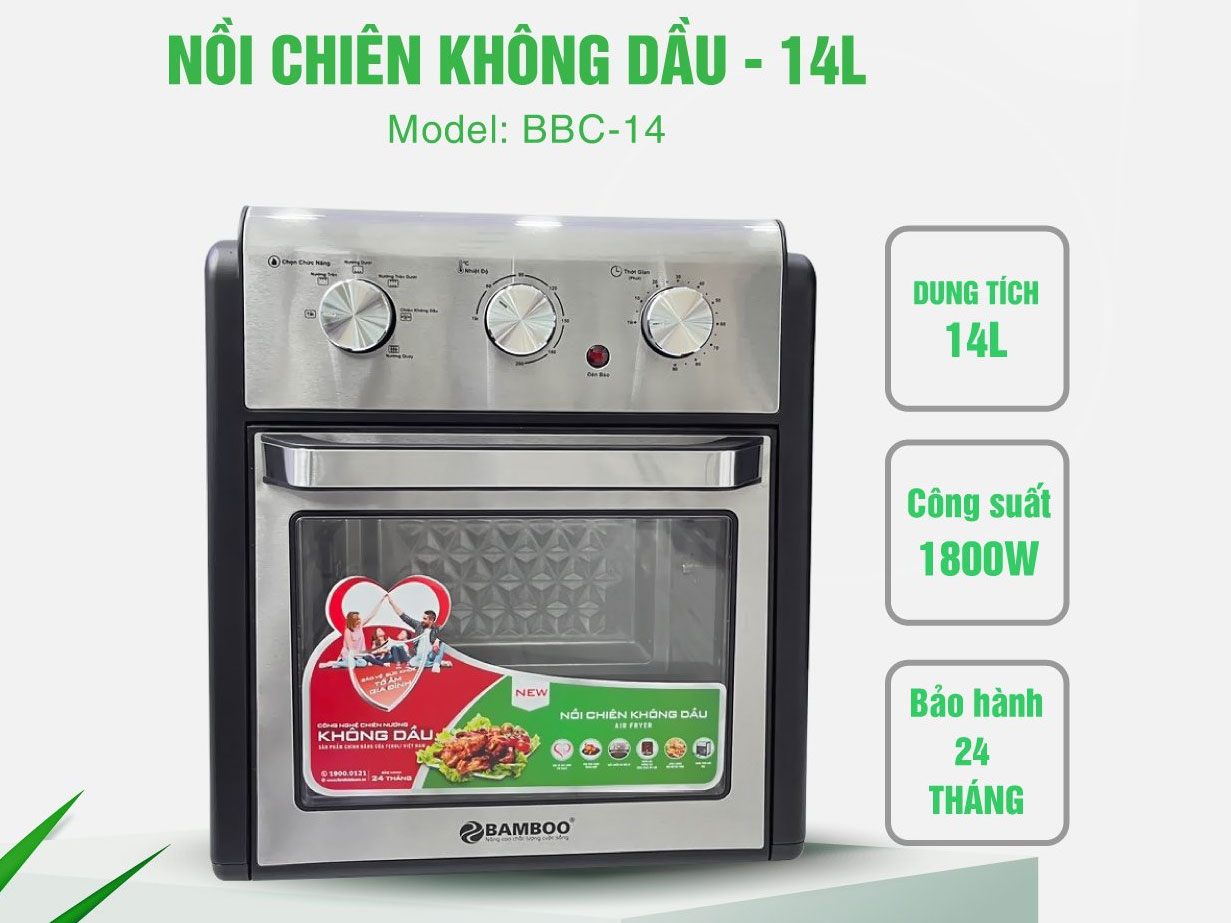 Nồi chiên không dầu Bamboo BBC-14 