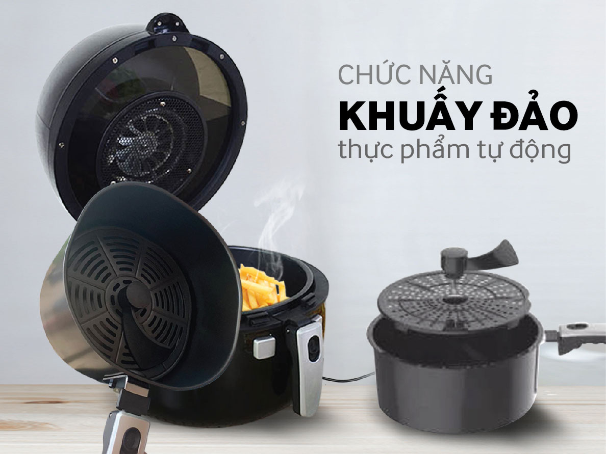 Nồi chiên có chức năng khuấy