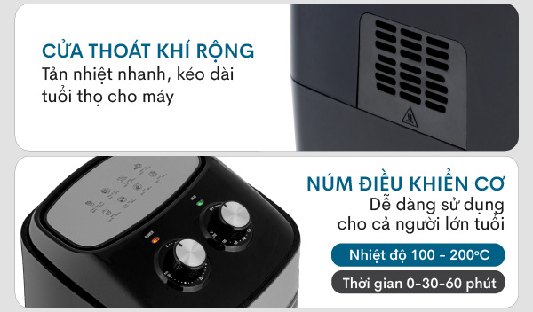 Nồi chiên không dầu FujiE AF9 9.2 lít