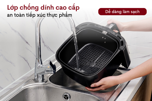 Lòng nồi chiên chống dính