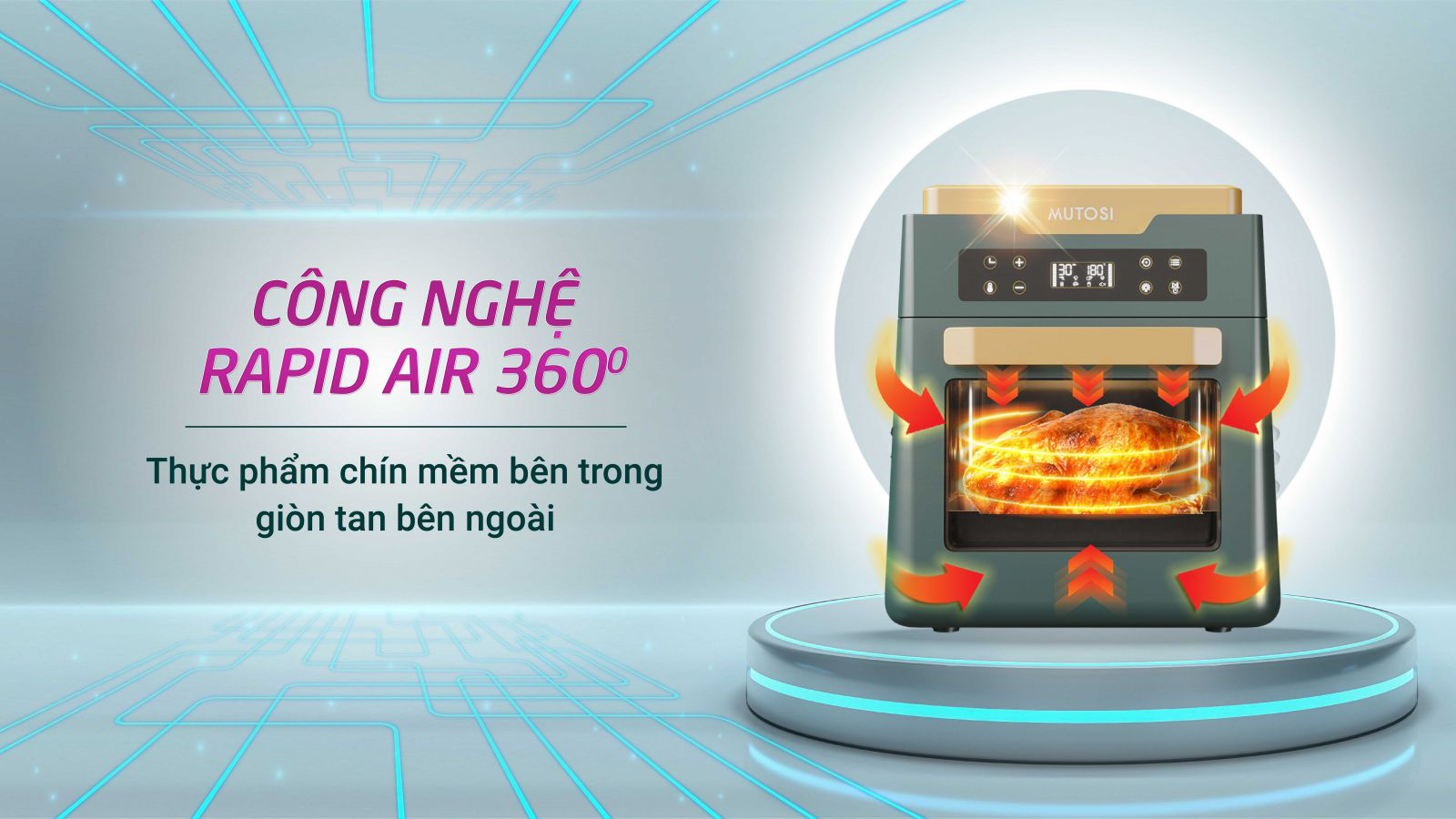 Nồi chiên không dầu Mutosi MF-99D