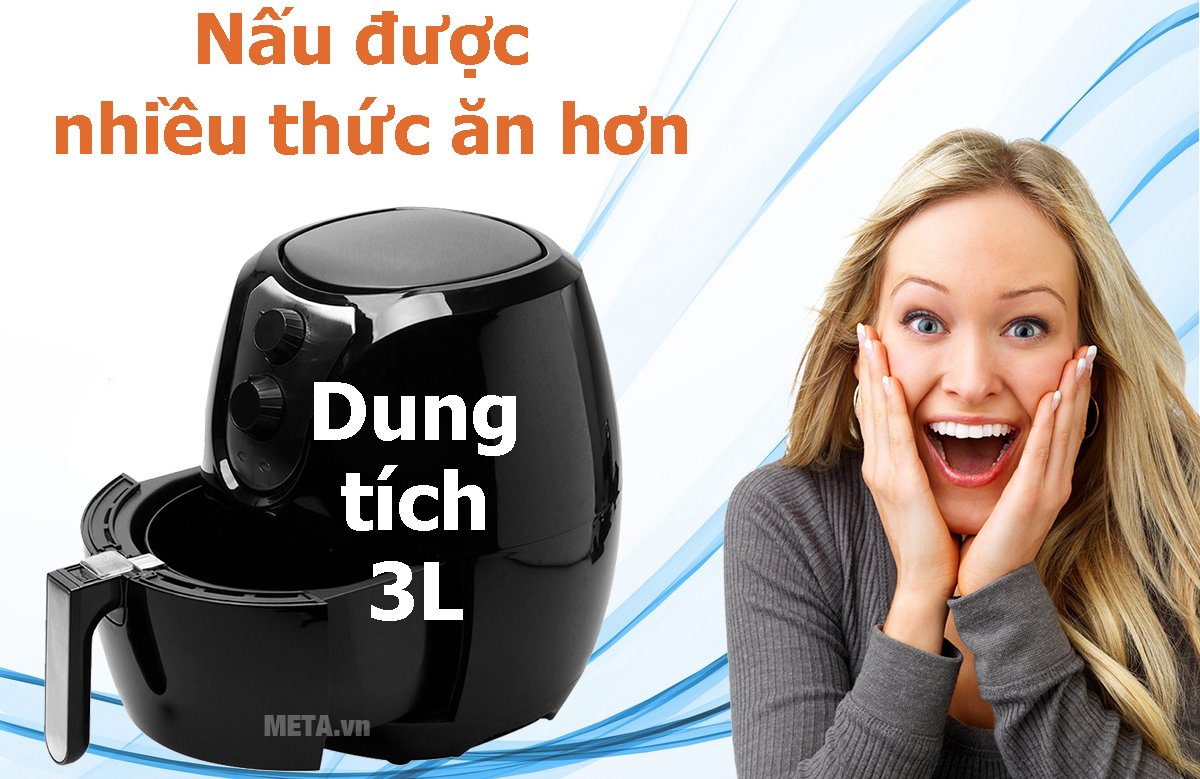 Nồi chiên không dầu Perfect 3 lít rất tiện lợi sử dụng