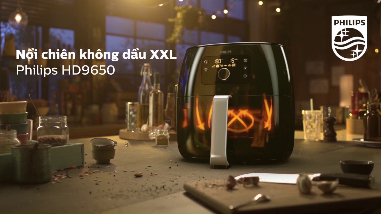 Dung tích giỏ chiên 3,7 lít, phù hợp với gia đình từ 3 - 4 người