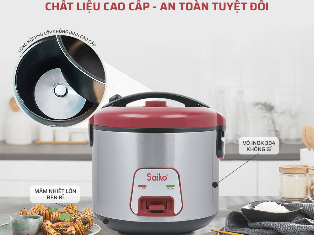 Nồi được làm từ chất liệu bền, an toàn