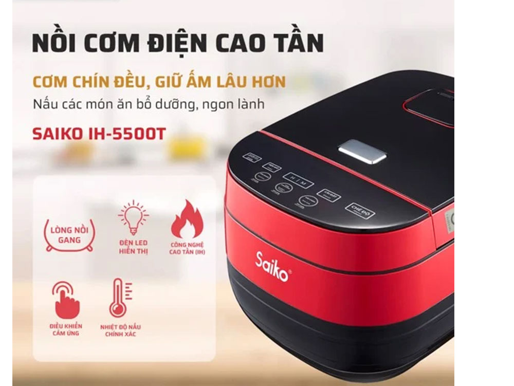 Các ưu điểm nổi bật của nồi cơm điện Saiko