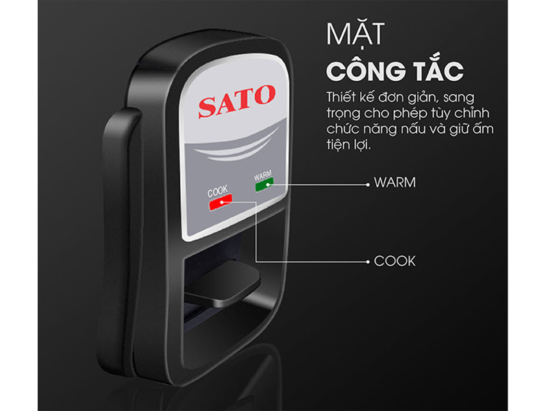 Công tắc nấu dễ thao tác