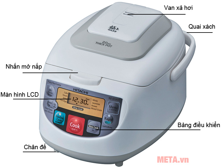 Nồi cơm điện tử Hitachi