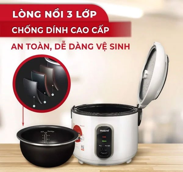 Nồi cơm điện Masuto  