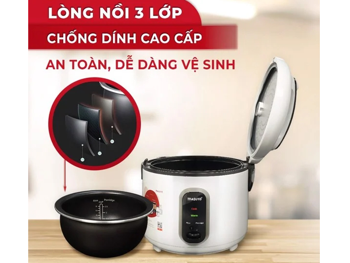 Nồi cơm điện Masuto Luxury GS-30P