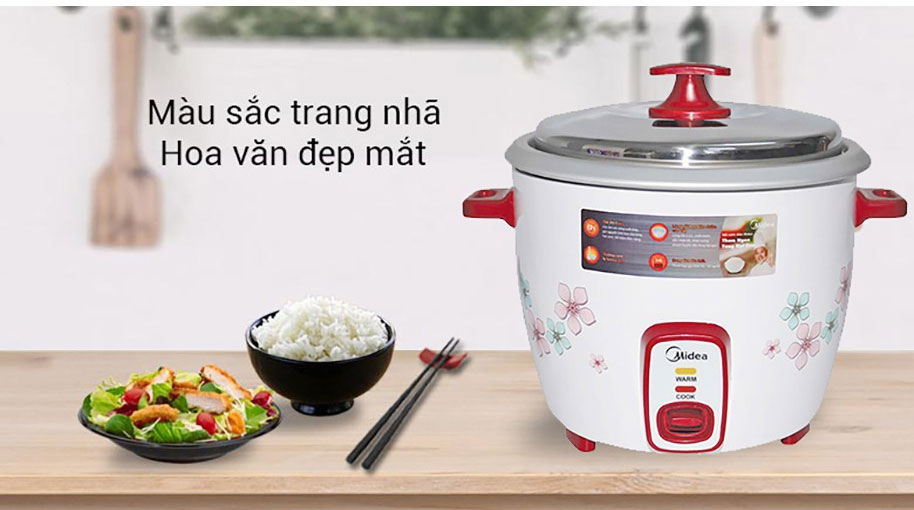 Nồi cơm điện Midea MR-GM22SC cho cơm dẻo ngon hơn