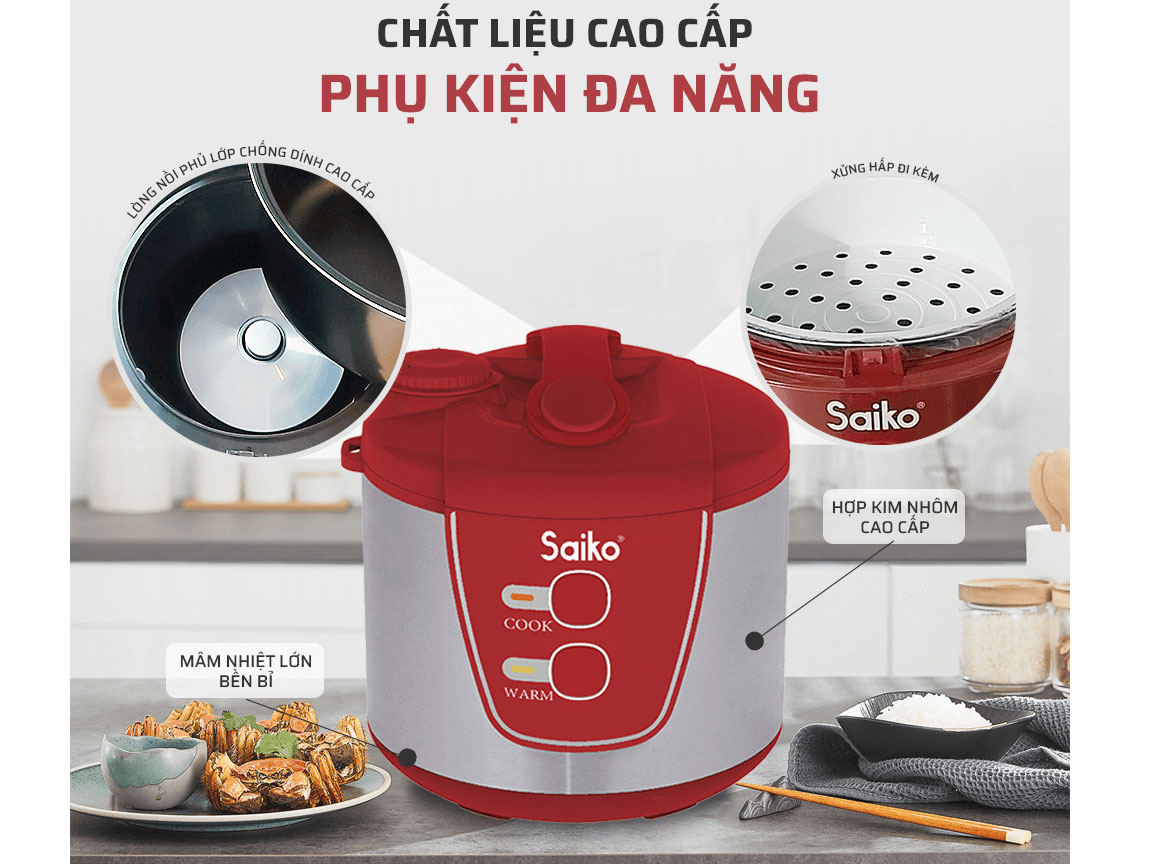 Nồi cơm điện Saiko  