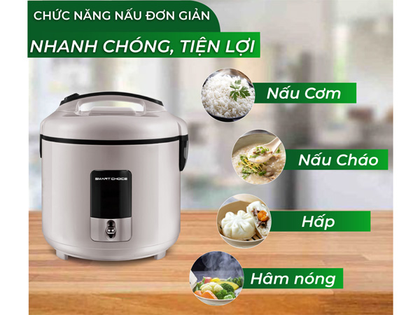 Hỗ trợ nấu nhiều món ăn khác nhau