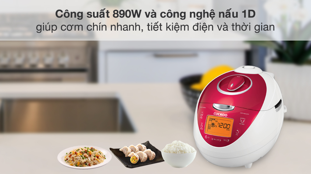 Nồi có công suất 890W