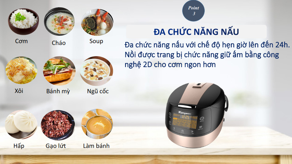 Đa dạng chức năng nấu