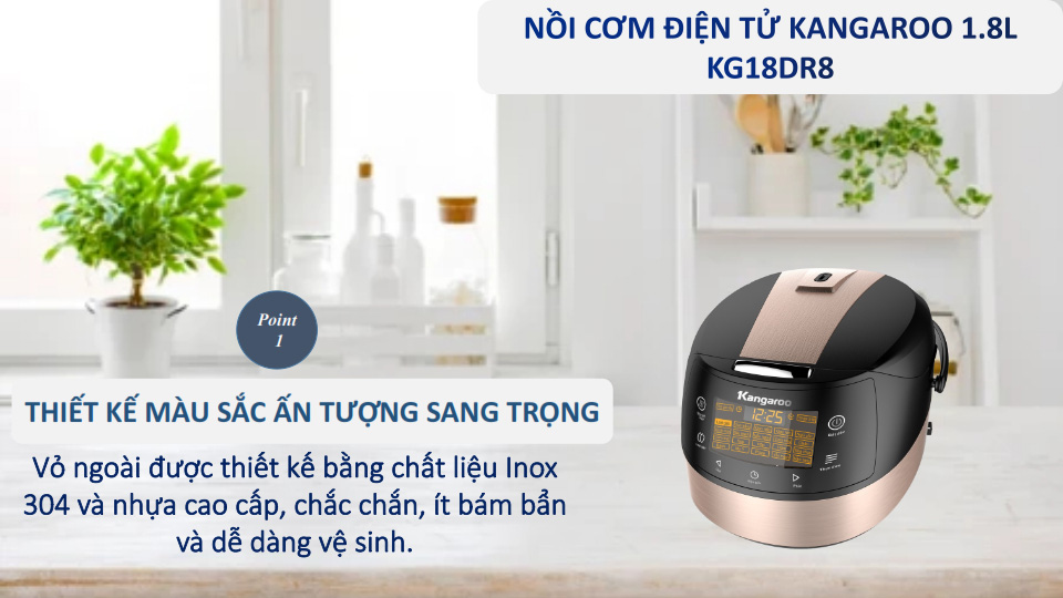 Thiết kế sang trọng, tiện dụng