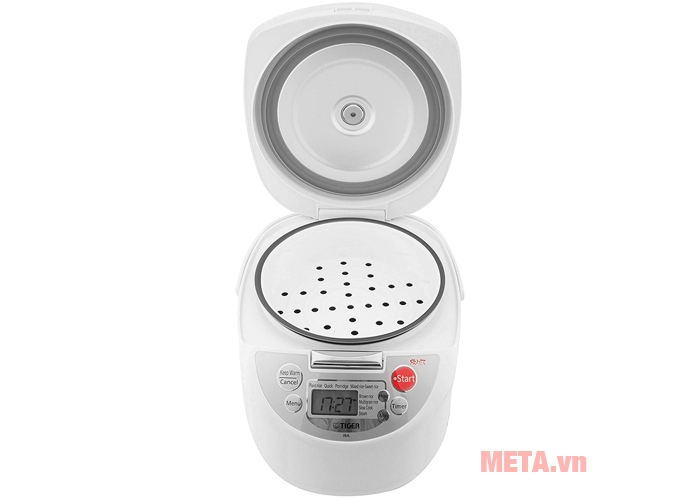 Nồi cơm điện tử Tiger JBA-A10W có dung tích 1 lít