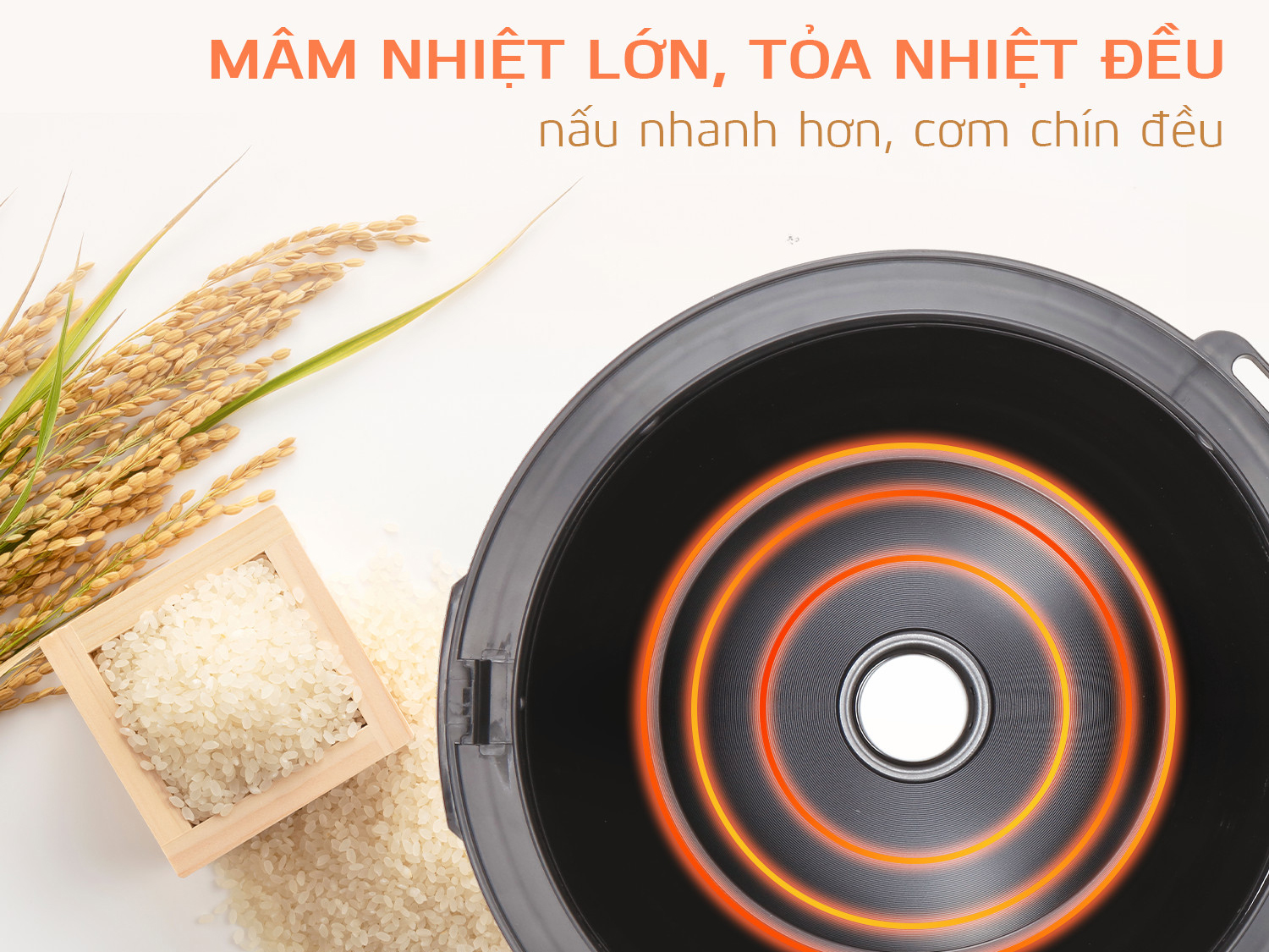 Nồi cơm điện nắp gài