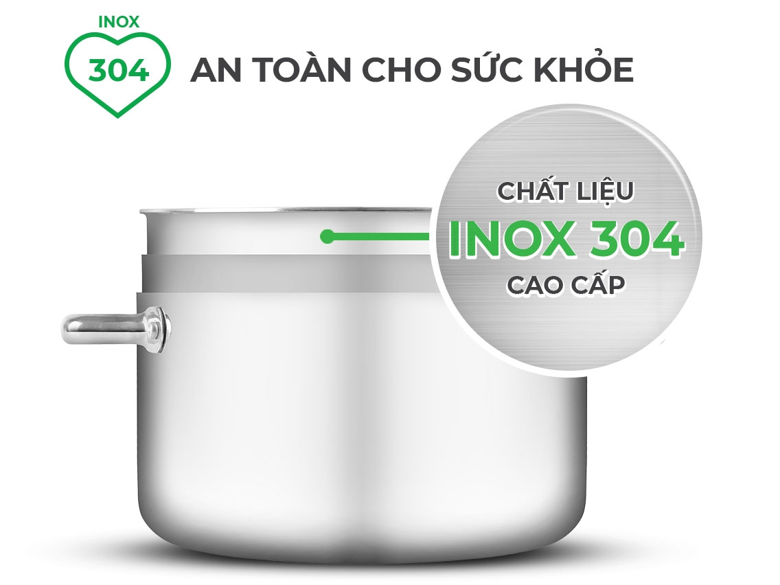 Nồi inox liền khối  