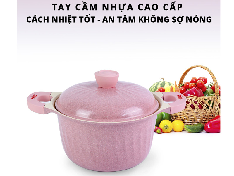 Tay cầm chắc chắn, chống bỏng