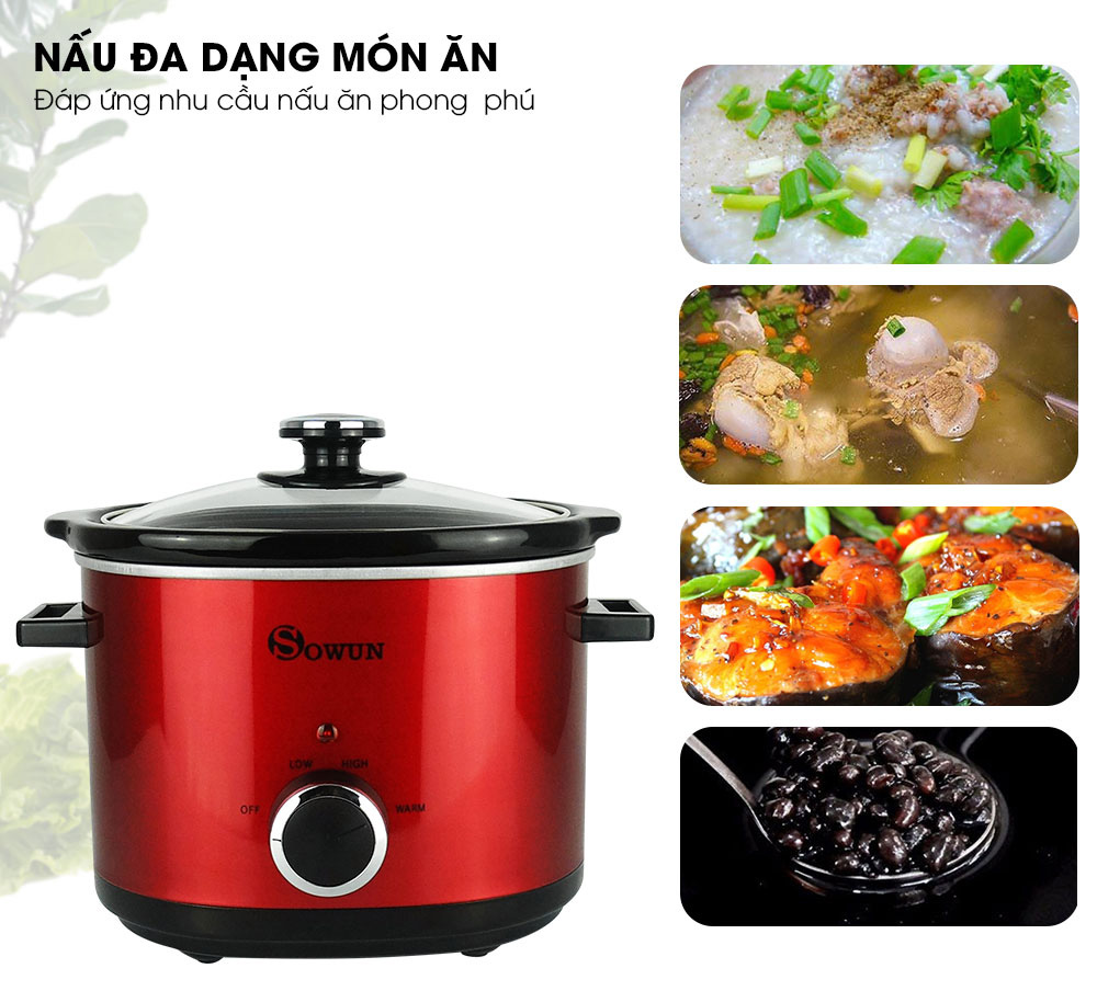 Nồi nấu đa dạng nhiều món ăn 