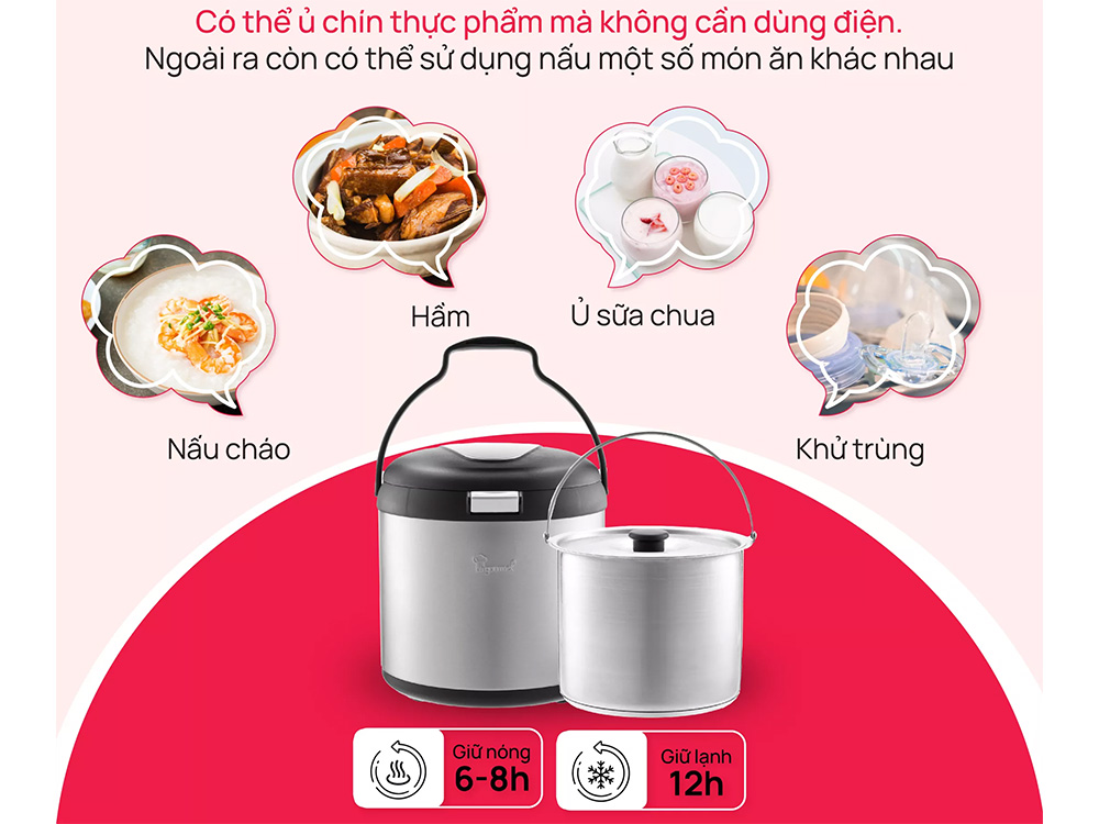 Nồi ủ La gourmet 207869 7 lít đa năng