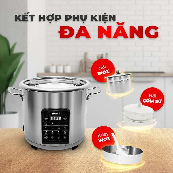 Đi kèm nhiều phụ kiện