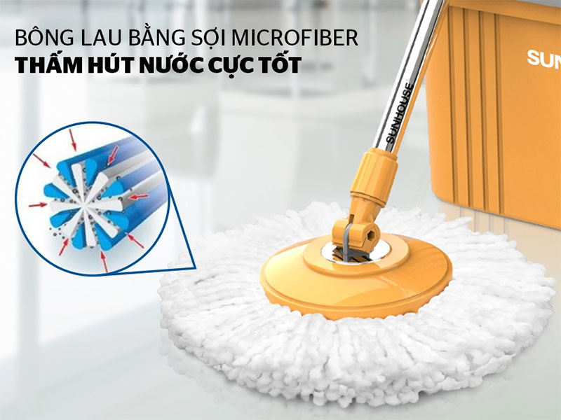 Sợi bông thấm hút nước