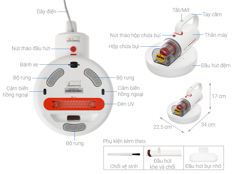 Cấu tạo Deerma CM1300